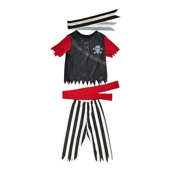 Buccaneer Pirate King Child Costume Medium Halloween Outfit USA Made NWT - Picture 2 of 11